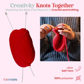 Velvet Yarn for Crocheting - Chenille Yarn, 100g (132 Yards) Amigurumi Yarn, Fluffy Yarn, Plush Yarn, Baby Blanket Yarn for Crocheting, Size 6