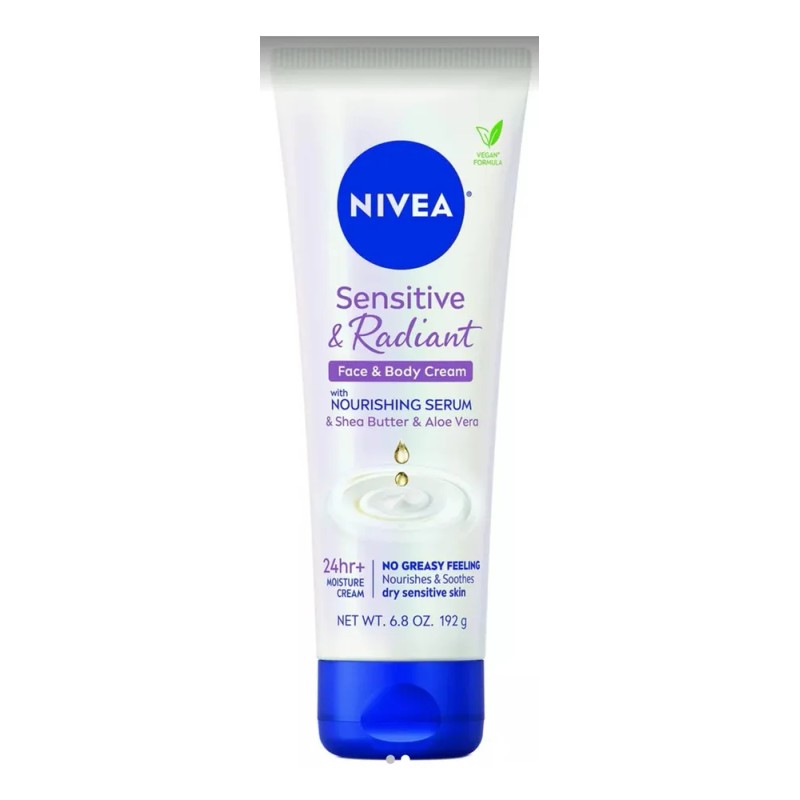 2 Nivea Sensitive & Radiant Cara Y Cuerpo 192g Sensitive