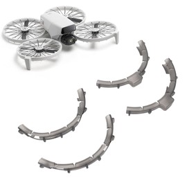 Flip Drone Propeller Guard, TPU Collision Avoidance Ring with Quick Release, Precision Fit Protective Case for Drones (Fluorescent Green) (Semi Transparent Black)