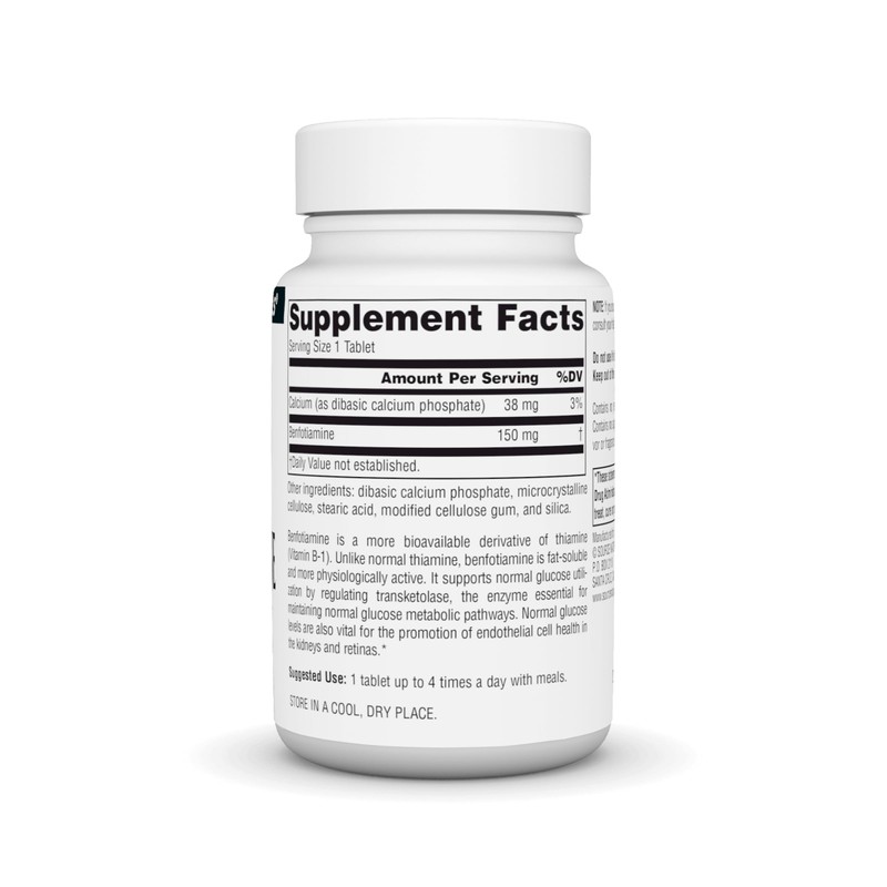 Source Naturals Benfotiamine, Fat Soluble Source of Vitamin B-1 (Thiamine),