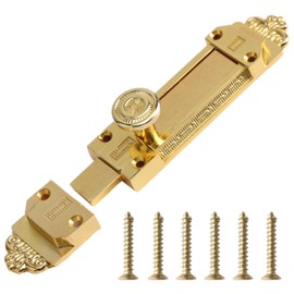 Bedroom Door Lock Pragmatic Door Latch Gold Surface Door Locks Antique Copper Pin Vintage Bathroom Door Lock Zinc Alloy Bolt Lock Suitable for Gate Latch for Wooden Gates, Garage Garden Gate Latch