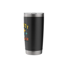 Positivity Is My Superpower Retro Happy Face Positive Vibes Stainless Steel Insulated Tumbler