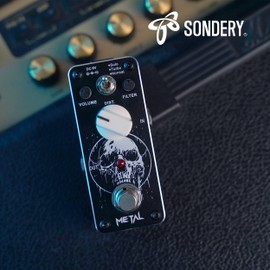 Sondery Sondery Metal Distortion Pedal for Electric Guitars, 3 Modes of Solo Turbo and Normal, Warm Smooth Wide Range of Vintage Distortion Sound, Mini Effect Pedal True Bypass, Art Design Series