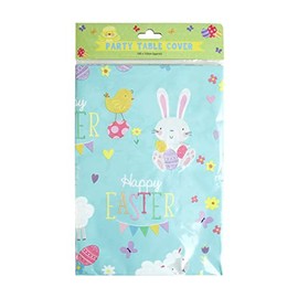 Eurowrap Happy Easter Table Cover Bunnys Chick Sheep Partyware Tablecloth 180cm x 120cm
