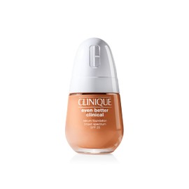 Clinique Even Better Clinical Serum Full Coverage Hydrating Foundation Broad Spectrum SPF 25 With Vitamin C, Salicylic Acid + Hyaluronic Acid For Oily Skin Types, Nutty