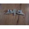BRITISH MILITARY JUMP WINGS BADGE 2 7/8" DOUBLE POST METAL