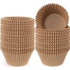 Caperci Jumbo Cupcake Liners Natural Muffin Baking Cups 300-Count, No