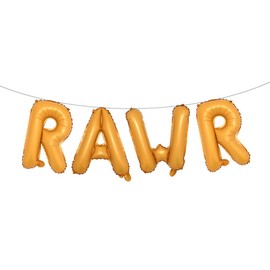 Roar RAWR Dinosaur Tyrannosaurus Animal Balloons for Birthday Party Baby Shower Decoration Kit Inflatable Party Supplies Decorations Gift Kids and Adults (RAWR Orange)