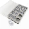 Bequilter 15pcs/Box Plastic Bobbins #163131 Compatible with Singer Touch n