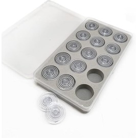 Bequilter 15pcs/Box Plastic Bobbins #163131 Compatible with Singer Touch n Sew 290C 600 603 604 620 700 Sewing Machines