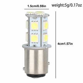 Magik 20-40Pc Car Truck Tail Brake Stop Light Bulb 12V 6500K LED 1157 Bay15d 13-SMD (White, 20 Pack)
