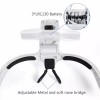 Unbranded LED Jewelers Head Headband Magnifier Illuminated Visor Magnifying Glasses