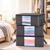 Foldable Clothes Storage Bags Set of 3 – Large Capacity