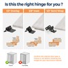 Home Expert 10 Pack (5 Pairs) Matte Black Cabinet Hinges
