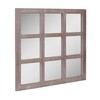 Stonebriar 23.5" x 23.5" Square Worn White 9 Window Pane