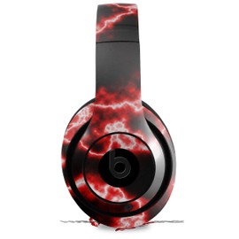 Skin Decal Wrap Works with Beats Studio 2 and 3 Wired and Wireless Headphones Electrify Red Skin Only Headphones NOT Included
