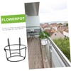 Levemolo Hanging Wall Planter Medium Rustic Iron Flower Holder for