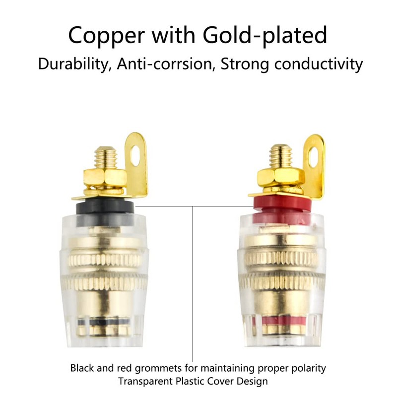 WMYCONGCONG 10 PCS 4mm Banana Plug Socket Connector Binding Post