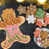 Tkifoda Large-Christmas Charcuterie Board, Gingerbread Man Shape Wooden Plate, Christmas
