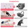 Tasidingster 6 Caster Ab Roller, Ab Exercise Equipment with Knee