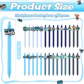 Feifeiya 50 Pcs Swim Party Favors Pool Ballpoint Pens Swim Coach Gifts Cute Retractable Black Gel Ink Pens Bulk for School Office Supplies