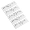 100PCS Eyebrow Ruler Stencils Disposable PVC Clear Scale Brow Microblading
