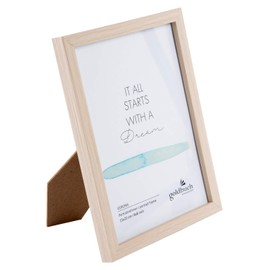 goldbuch Verona Picture Frame Made of MDF Wood, Portrait Frame for 1 Picture/Photo, Frame for Standing, Photo Frame with Wall Mount for Hanging, Frame Approx. 16.5 x 21.5 x 1.5 cm, Natural, Photo