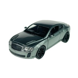 Dromader Welly Bentley Continental GT Supersports Coupe Grey 1/34-1/39 Die Cast Model Car New in Box