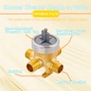 2Pcs R11000 Diverter Rough-In Shower Valve Brass Body, Compatible with