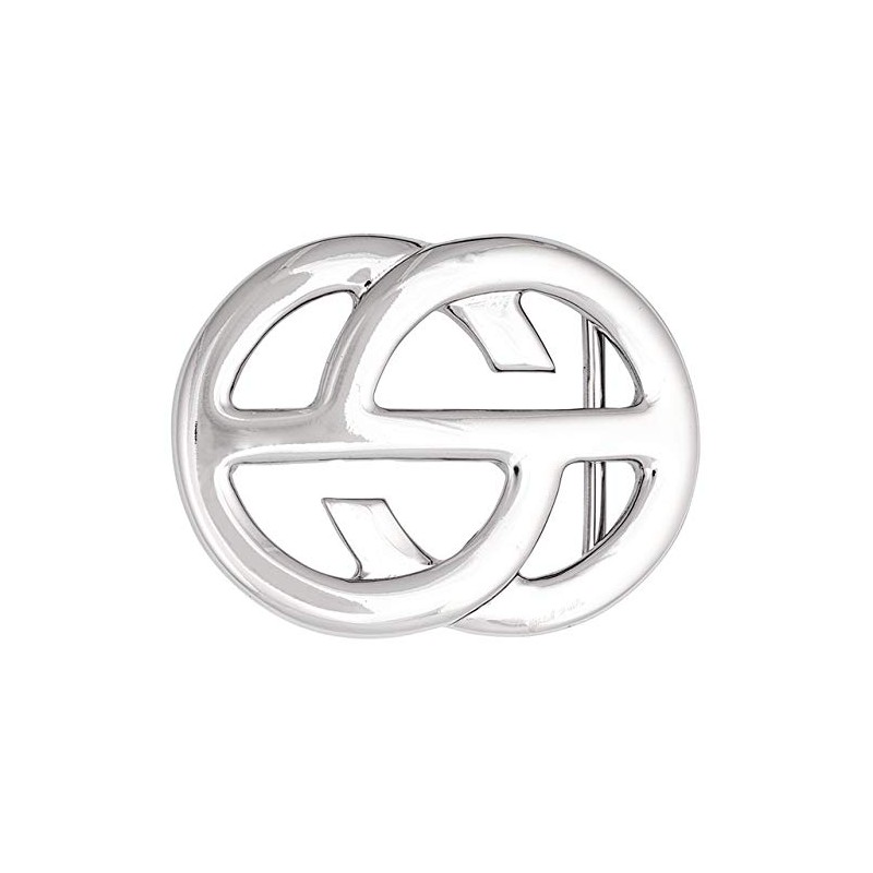 Luca Kayz Belt Buckle Interchangeable Clasp Open Circles 4 cm