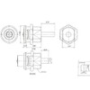 SafeCo Brands 2610B Push-in Tubular Barrel Locks SafeCo Brands (2610