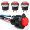 SYOWADA 5Pcs SPST Momentary Push Button Switch, AC250V/3A AC125V/6A Mini