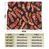 Novelty Bacon Food Flannel Throw Blanket Lightweight Soft Warm Bed