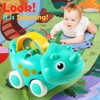 ALASOU 9 PCS Dinosaur Car Toys with Playmat/Storage Bag|1st Birthday