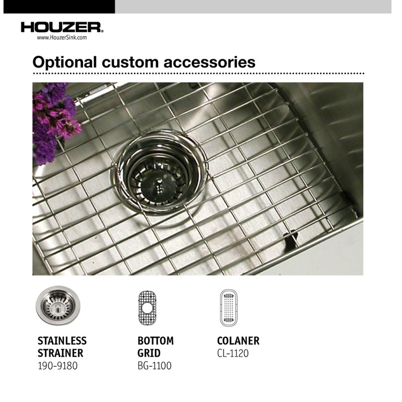 Houzer Club Stainless Steel Kitchen Bar & Prep Sink: 10