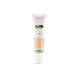 Collection Cosmetics Hydrating Medium Coverage Cica Foundation Infused with Anti-Redness, Vegan Foundation, 30ml, Beige