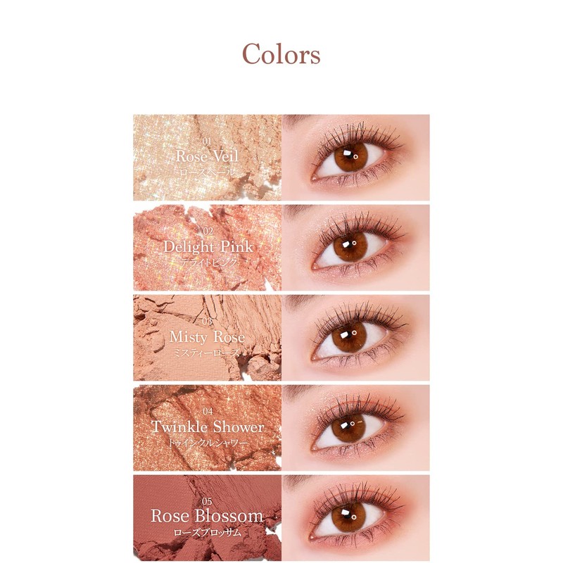 Dasique #02 Rose Petal Eyeshadow Palette, Eyeshadow Palette x 1,