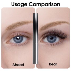 Leogony 2PCS Doll Mascara, 3D Waterproof & Long Lasting Doll Iron Brush Mascara