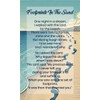 Footprints In The Sand Card - Inspirational Footprints In The Sand Poem Cards To Keep in Wallet, Book, Journal - Footprints Card Set of 25 Devotional Cards