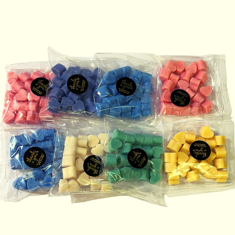 20 x Highly Scented Wax Melts Mini Hearts Many fragrances
