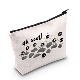 Anime Inspired Gift Soot Sprite Gift Anime Lover Gift Ah Soot Zipper Pouch Makeup Bag (ah soot UK)