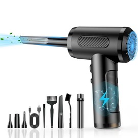 Compressed Air Dusters, 91000PRM Electric Duster, for Computer Keyboard Cleaning Kits Reusable Replacement Canned air, 6000mAh Rechargeable Jet Dry Blower