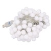 LED Ball String Lights USB Interface 8 Light Modes Warm
