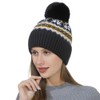 Belle Dame Winter Beanie Hat for Women Knit Snowflake Hat