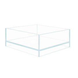 HIRO Aquatics Nano Tall Rimless Aquarium Low Iron Frameless Fish Tank, Extra Clear with Floating Air Style, for Aquariums or Terrariums