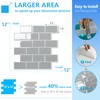 STICKGOO 1-Sheet Subway Tiles Self Adhesive Kitchen Splashbacks, Peel and