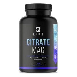 Citrato De Magnesio De 240 Cápsulas. B Life