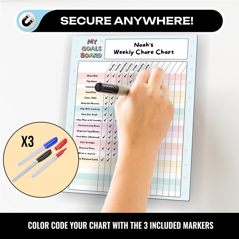 Magnetic Dry Erase Incentive Chart Board | Reward and Task