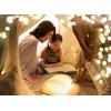 5.7 Inch Wooden Book Lamp, Multicolor Folding Book Lamp Automatically