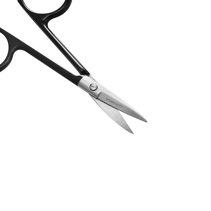 JARVISTAR Multifunctional Nail Scissors - 3.5 Inch Black Stainless Steel